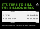Oxfam Australia billing the billionaires who can afford to end poverty, via Bullfrog