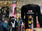 A five meter UNIQLO thermal shirt hits Melbourne CBD