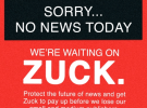 News black-out by Australian digital publishers in Facebook fight