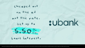 Ubank's 'Cheap Ad, for a Great Rate'