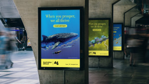 Australian Ethical's 'When you prosper, we all thrive' via Paper Moose