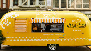 Bumble serves catfish in New York to poke fun at online dating