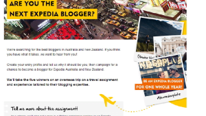 The Next Expedia Blogger
