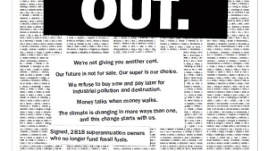 Ethical superfund launches campaign against fossil fuels