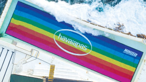 Havaianas turns Bondi Icebergs pool rainbow via Monster Children Creative
