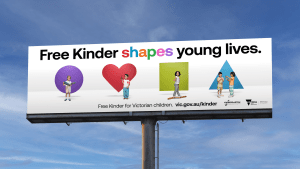 Department of Education ‘Free Kinder shapes young lives’ via Fenton Stephens 
