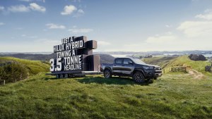 Toyota's ‘Just a Hilux Hybrid towing a 3.5 tonne headline’ via Saatchi & Saatchi NZ