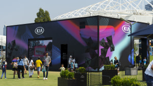 Kia deconstructs new car at Australian Open