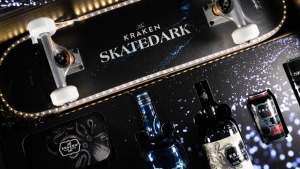 The Kraken Black Spiced Rum invites skaters to take on the night via Bastion