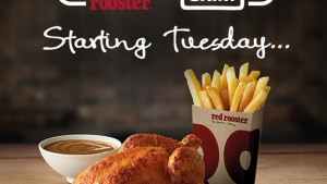 Red Rooster donates a dinner to Foodbank