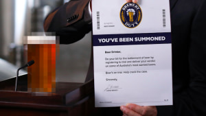 Lion summons beer drinkers for brewery duty via Thinkerbell