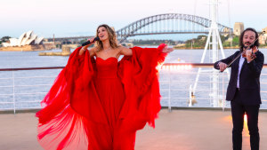 Delta Goodrem's emotional tribute onboard Cunard’s Queen Elizabeth