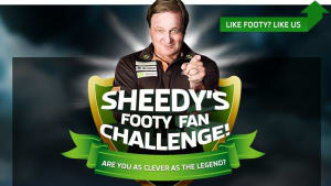 Sheedy's Footy Fan Challenge 