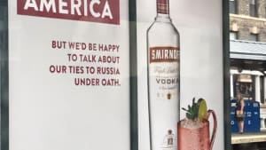 Smirnoff trolls Trump's Russian ties