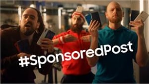 Samsung pokes fun at influencers with #SponsoredPost campaign