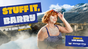 Storage King's Bev and Barry say ‘Stuff It. Live More.’ via Ogilvy  
