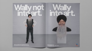 Telstra turns art sceptics into artworks via +61 and Bear Meets Eagle