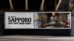 Sapporo's 'Win This Fish' via Sunday Gravy