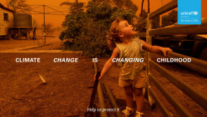 UNICEF Australia says 'Climate Change Is Changing Childhood' via Howatson+Company