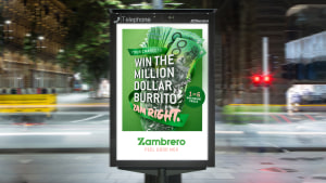 Zambrero and Lionize create Million Dollar Burrito