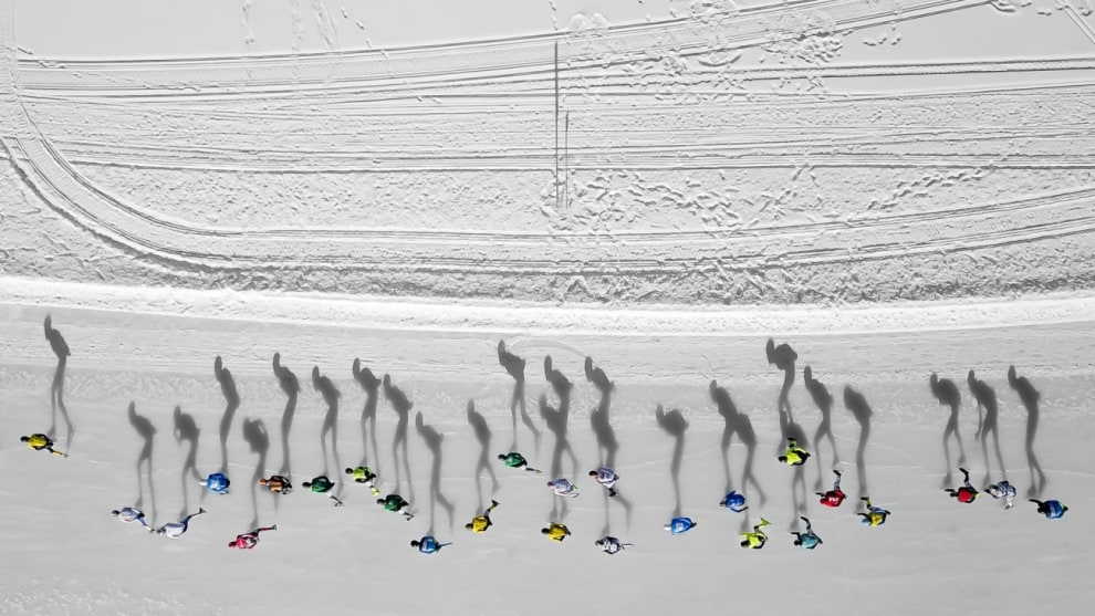 Winner, skating shadows by Vincent Riemersma
