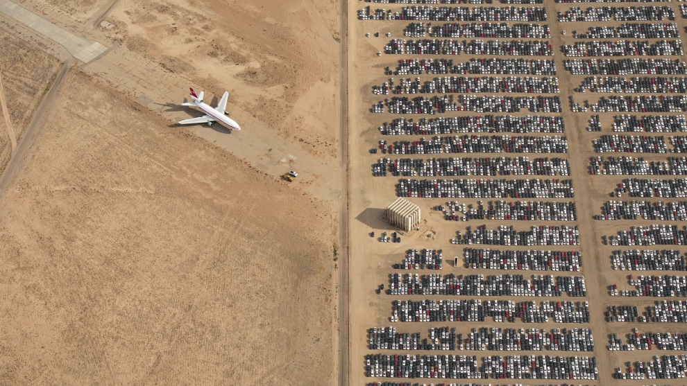 Overall winner, Jassen Todorov. Thousands of Volkswagen and Audi cars sit idle in the middle of California&rsquo;s Mojave Desert. Models manufactured from 2009 to 2015 were designed to cheat emissions tests mandated by the U.S. Environmental Protection Agency. Following the scandal, Volkswagen recalled millions of cars. By capturing scenes like this one, I hope we will all become more conscious of and more caring toward our beautiful planet.