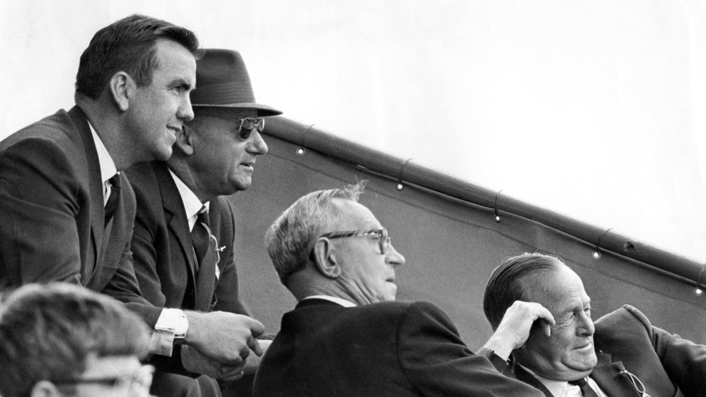 Bradman watches MCC versus NSW, December 1965.