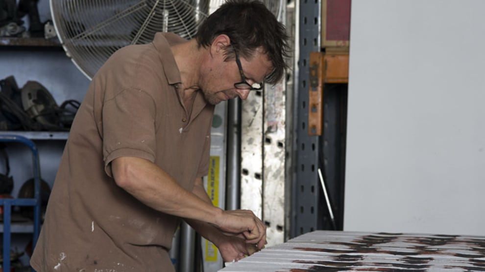 Robert Andrew in his studio. Photo: Carl Warner