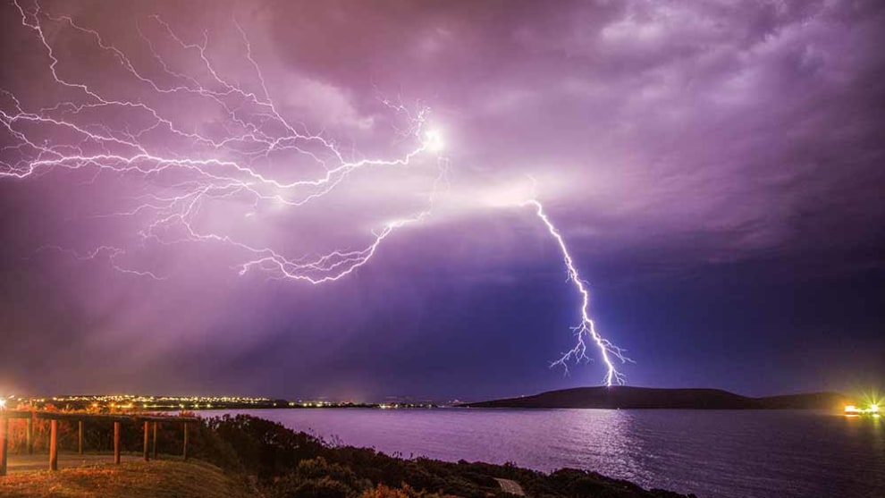 Lightning over Middleton beach, Albany, WA &copy; Jenny Feast Photography