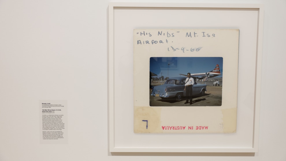 'His Nibs' Mt Isa Airport, 13-9-60, blood-time-lines, 2026. Photo: 
Brenda L Croft. The National Photographic Portrait Prize 2026. Image: Tim Levy