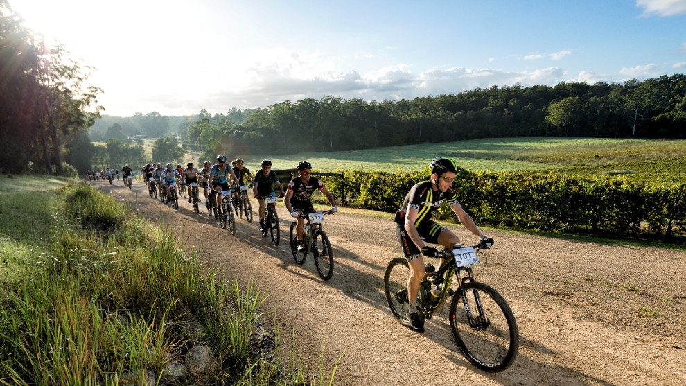 Jason English leading through Bago Vineyards.
Photo: GiRoPhoto