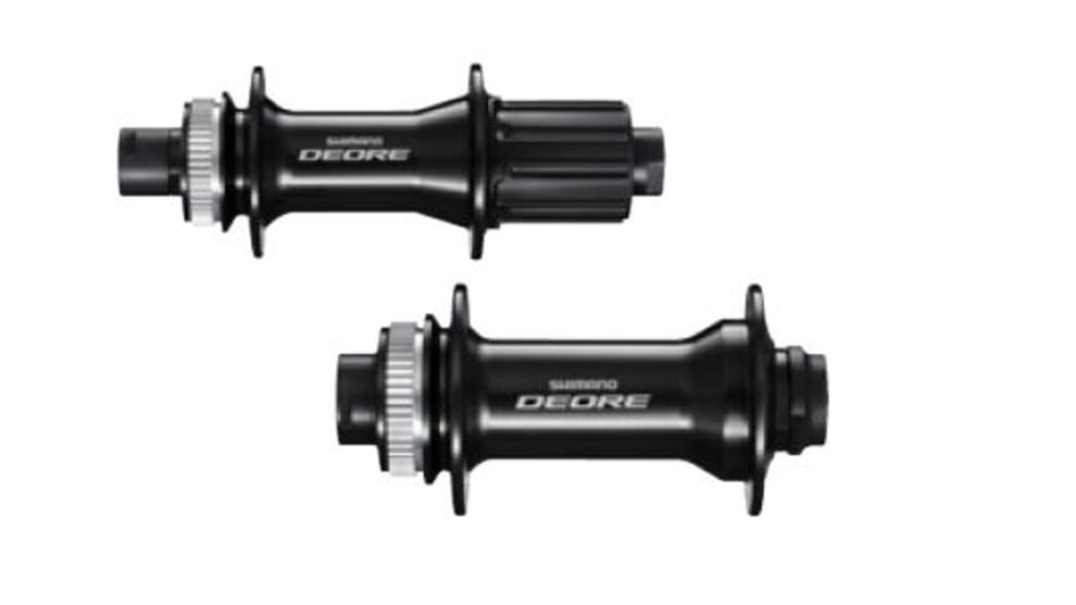 Centre-Lock thru-axle hubs complete the new-look Deore group.