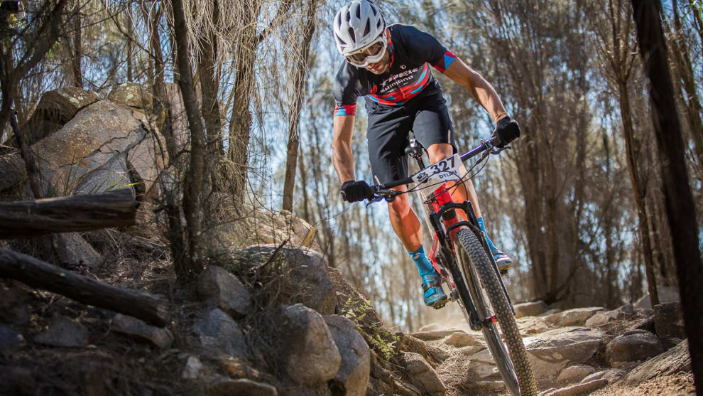 Dylan Cooper at speed - #enduro goggles and all.
Photo: OuterImage.com.au