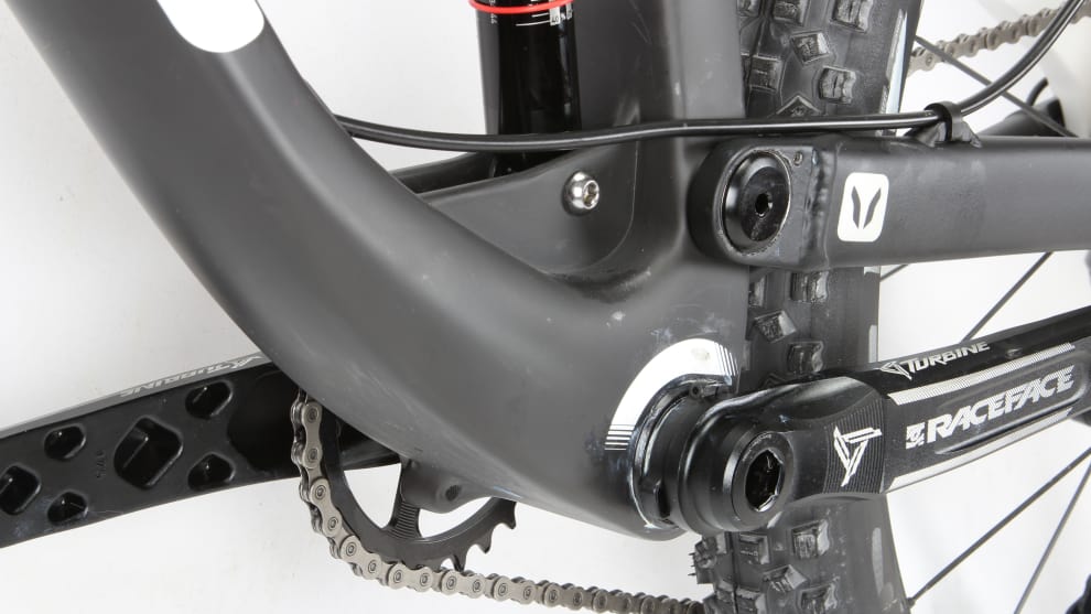 The bottom bracket area on the Django is oversized to monumental proportions.