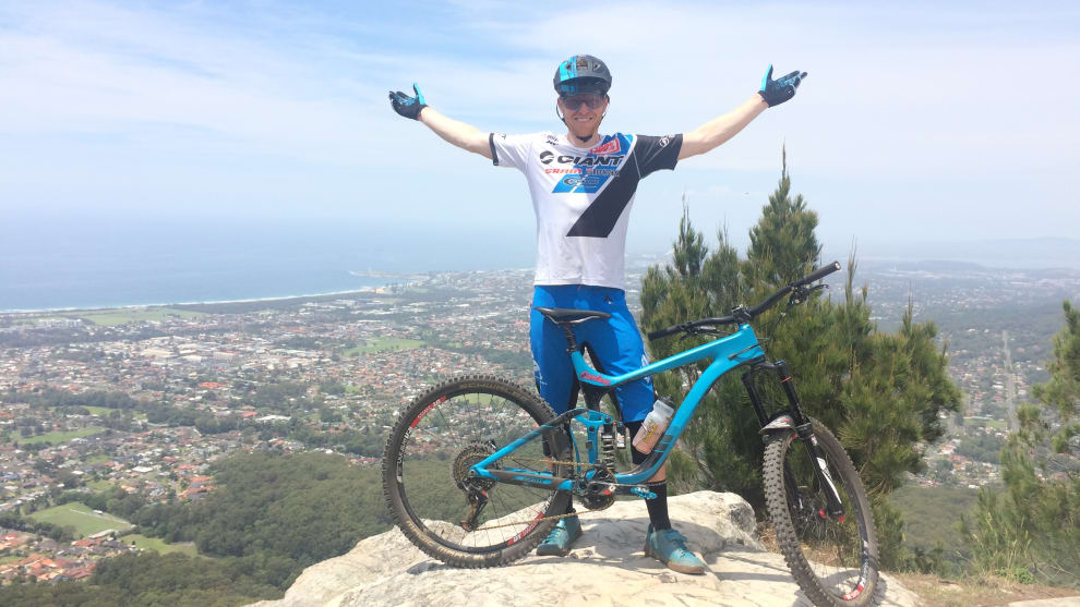 Back to his roots - while Josh and his young family live in British Columbia during the race season, he still returns home for the Aussie summer to ride his favourite old trails.