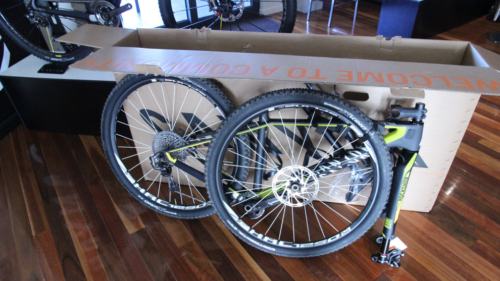 Each Canyon bike is test ridden and QC checked at the factory before being sent out. It then arrives in a special Bike Guard box with minimal assembly required.