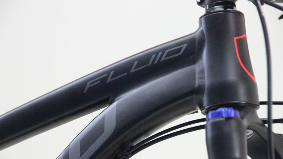 Tidy finish on the Fluid frame.