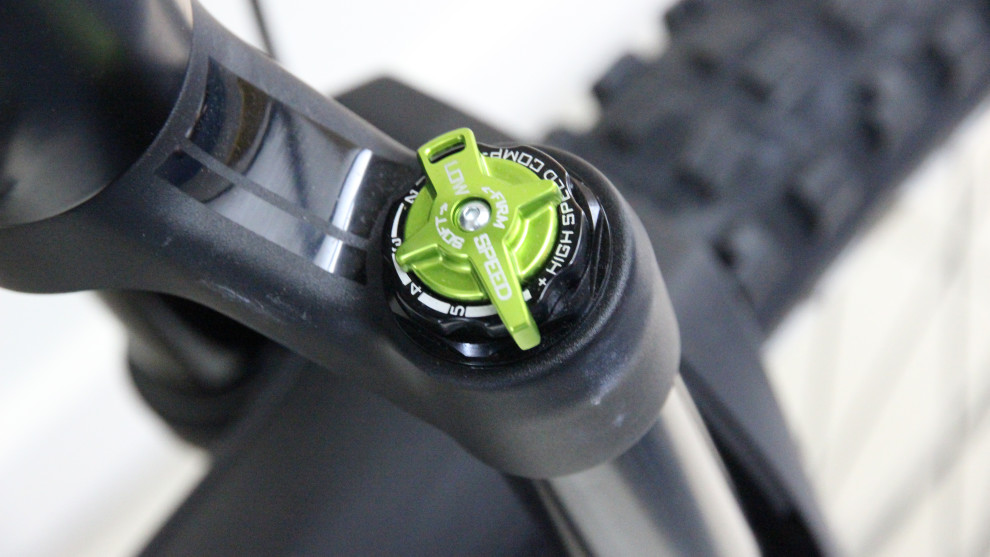 Independently adjustable low and high speed compression damping.