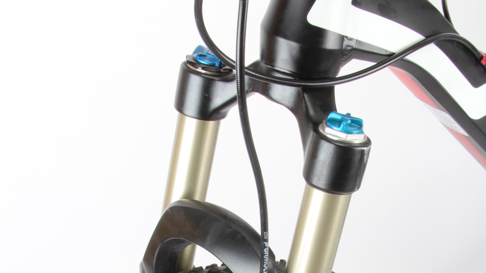 Fox suspension adorns both ends of the Occam and it performed very well on our test bike.
