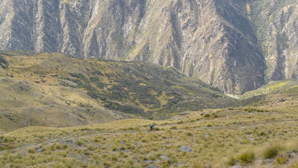 Rocketing down the Remarkables after a chopper lift up!