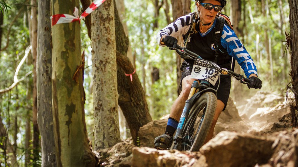 Sarah Booth took the elite women's race from Michelle Crisp and Vanessa Thompson in third.
Photo: OuterImage.com.au