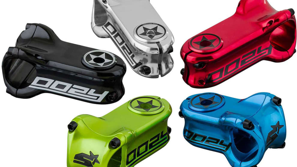 The matching Spank Oozy stem will complement either of their trail handlebars. They come in a range of anodised colours too.