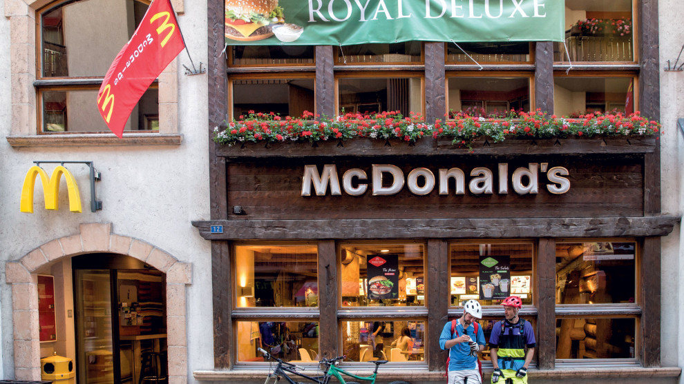 Yep, even the local Maccas is done Swiss style!