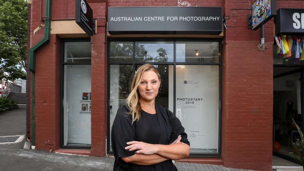 ACP CEO, Cherie McNair, at the Australian Centre for Photography's new home.
