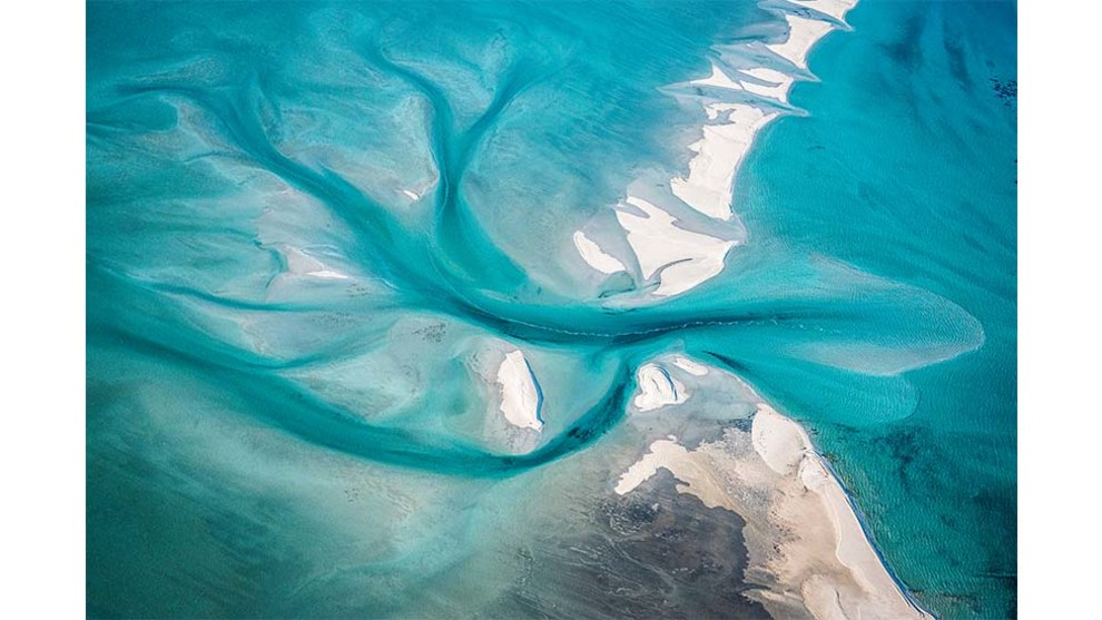 Aerial Category Winner, Heather McNeice, Shark Bay from above.