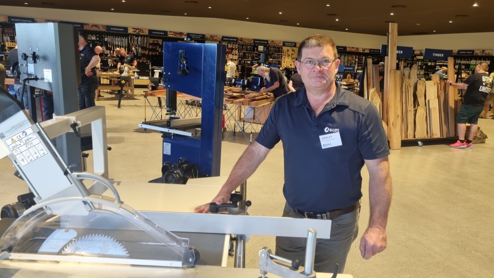 Ashley Pump, Trade Area Manager, SCM Group Australia was on hand to discuss SCM&rsquo;s Classic range, available through Carbatec.