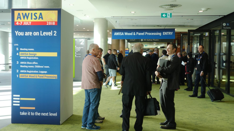 AWISA day 1. The portal to panel processing &ndash; they rolled in from in and out of town.