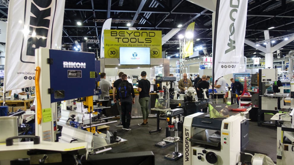Beyond Tools showed the range of Woodfast machinery along with Rikon machinery and Virutex power tools.