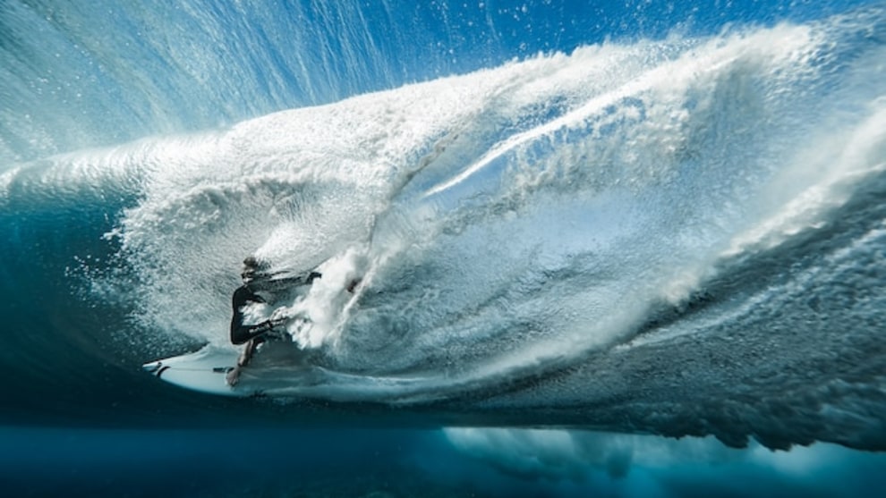 &copy; Ben Thouard. Overall Winner of Red Bull Image Quest 2019. 
Ace Buchan surfing in Teahupo&rsquo;o, Tahiti, in French Polynesia.