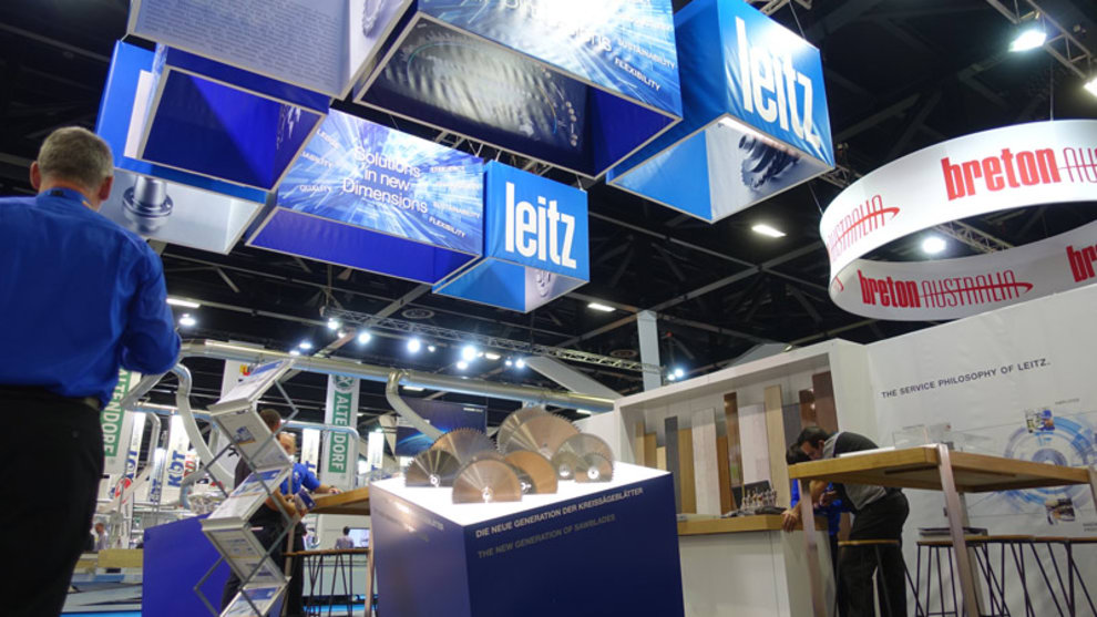 The Leitz tooling stand was alight with blade and cutter technology.
